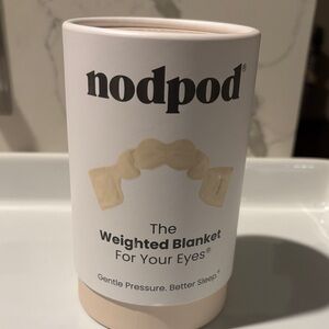 Nodpod Cream Weighted Eye Blanket